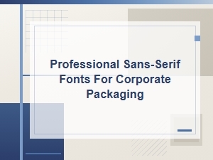 Corporate Branding with Modern Sans-Serif Fonts